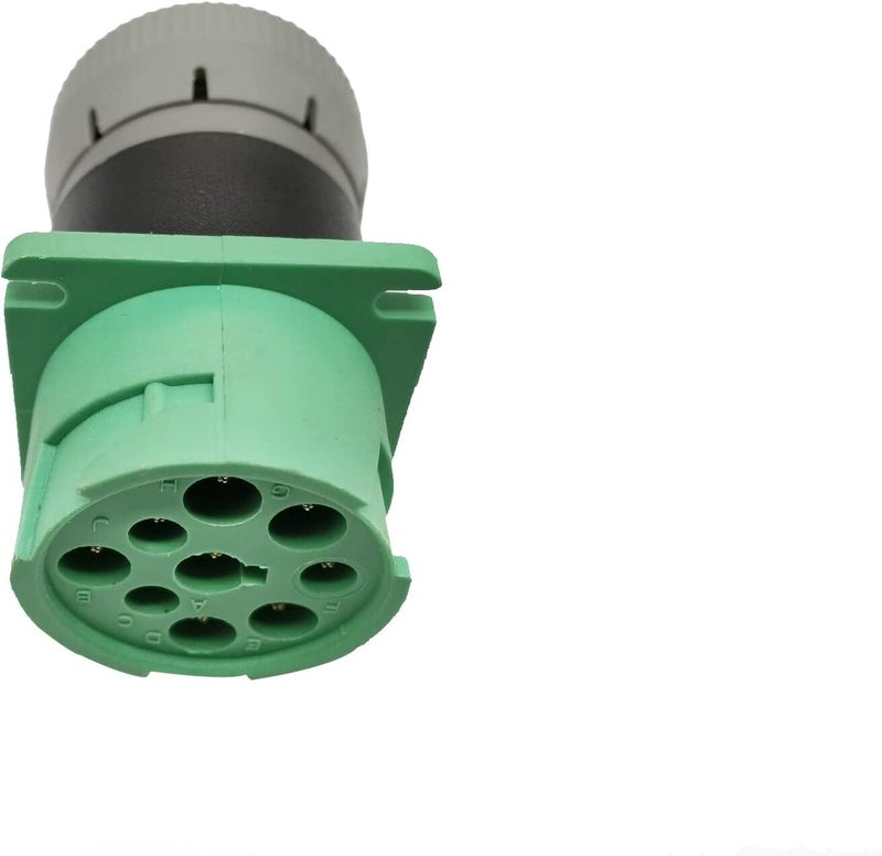 YPP Green 9pin J1939 Type 2 to 6pin J1708 Adapter - Image 2